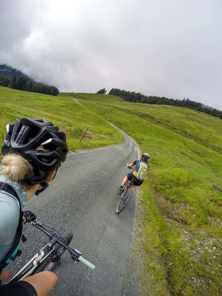 Mountainbiken, Mountainbike-Tour, Kitzbüheler Horn, Kitzbühel, Raintal, Uphill