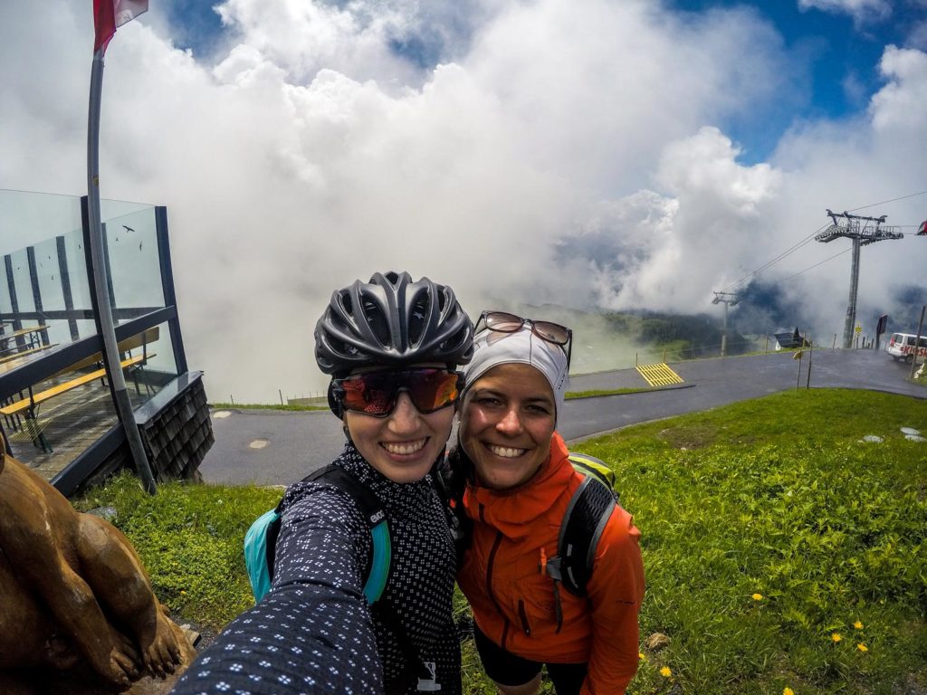 Mountainbiken, Mountainbike-Tour, Kitzbüheler Horn, Kitzbühel, Gipfelhütte, Gipfelhaus