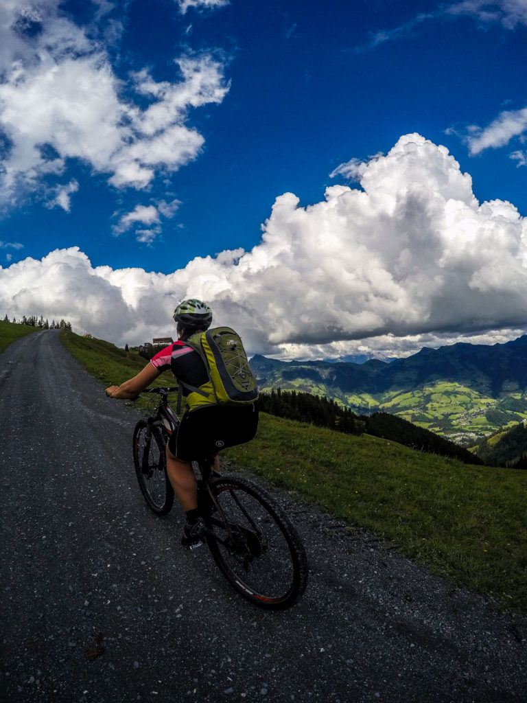Mountainbiken, Mountainbike-Tour, Kitzbühel, Streif, Mausefalle