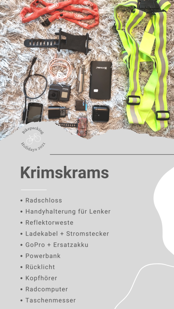 Bikepacking Packliste: Krimskrams