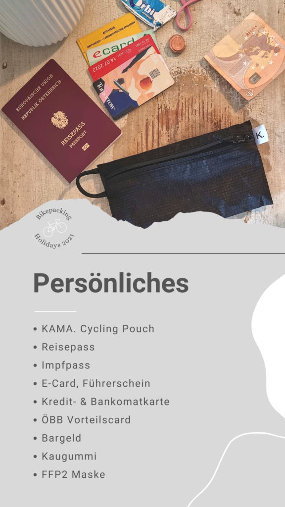 Bikepacking Packliste: Persönliches