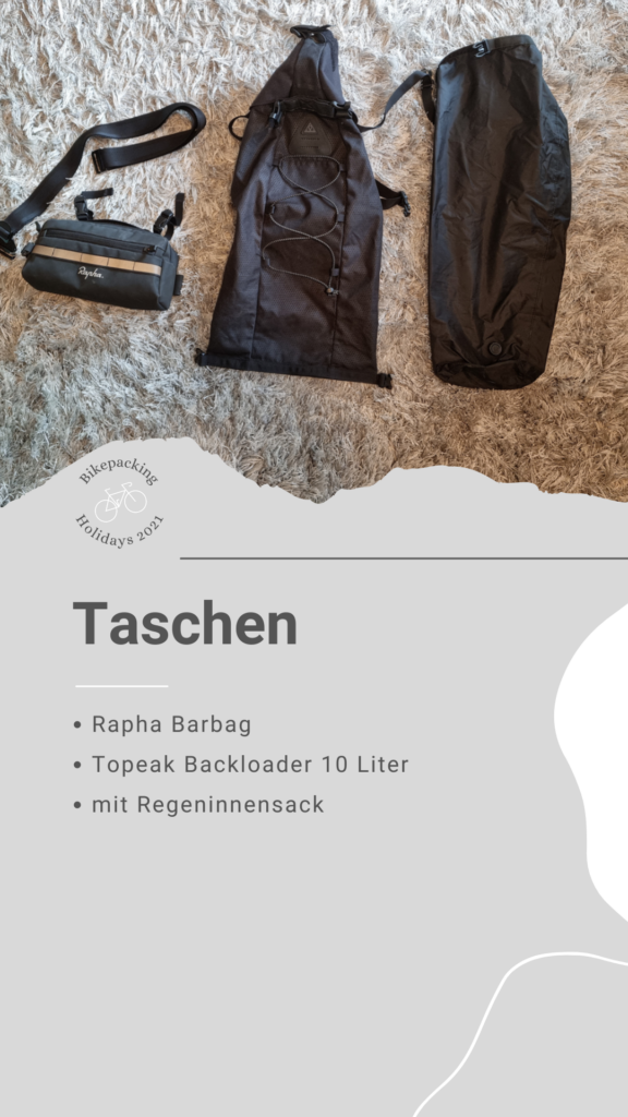 Bikepacking Packliste: Taschen